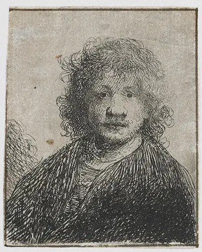 Selbstbildnis mit breiter Nase Rembrandt